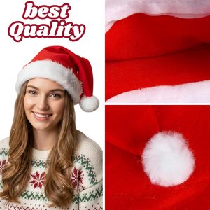 Best Gift Christmas Santa Claus <b>Hat</b> Thicken Soft Plush Comfort <b>Hat</b> Christmas Decorations New Year Party Headwear Holiday - Product Image 5
