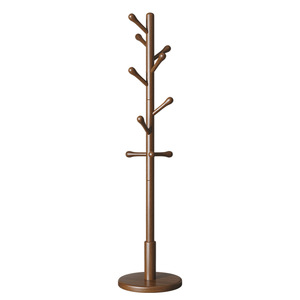 <span class=keywords><strong>Perchero</strong></span> de Madera Independiente con 10 Ganchos, <span class=keywords><strong>Perchero</strong></span> de Madera Maciza Natural con Base Estable para Ropa, Sombreros y <span class=keywords><strong>Bolsos</strong></span> - Product Image 4