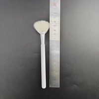 Pinceau applicateur de masque en poils de chèvre blancs super doux pour traitement de peau à l'acide glycolique, idéal pour les spas et salons de beauté