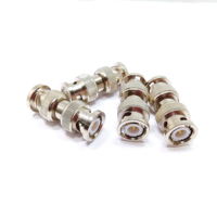 Connecteur BNC Q9, adaptateur droit BNC mâle vers BNC mâle, RF pour vidéo, CCTV, sécurité, laiton nickelé, cuivre