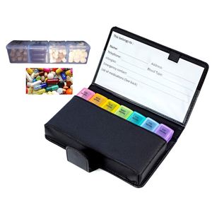กล่องยาหนังคุณภาพดีขนาดเล็ก 28 ช่อง จัดระเบียบยาได้ 7 วัน - Product Image 1
