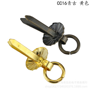 CC16 Antique Yellow Metal Drawer Handle 12mm Diameter Traditional Style For Jewelry Box And Cabinet Use - Product Image 4