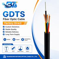 Câble à fibre optique BoTong flexible, personnalisé et durable GDTS G652D à conducteur en cuivre pour projets de réseaux de conduits - Fournisseur