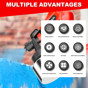 Pistolet <span class=keywords><strong>de</strong></span> pulvérisation électrique portatif JUWEI pour pulvérisateur <span class=keywords><strong>de</strong></span> <span class=keywords><strong>peinture</strong></span> sans air, niveau DIY, sans fil, alimentation par pression, bidon <span class=keywords><strong>de</strong></span> <span class=keywords><strong>peinture</strong></span> - Product Image 4
