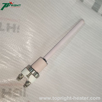 Sonde thermocouple en platine-rhodium de type S/B/R, petite, avec fil interne de 0,5 mm, résistante aux hautes températures jusqu'à 1800 degrés.