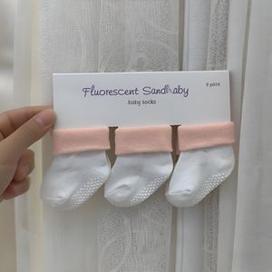 JC ถุงเท้าผ้าฝ้ายสำหรับ0-6Months สำหรับเด็กแรกเกิดถุงเท้าพื้นกันลื่นสำหรับคลาน - Product Image 2