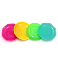 Cadeau promotionnel gratuit fabriqué en Chine, vente en gros, produit populaire, mini-assiette en plastique bon marché, jouets pour maison de poupée pour enfants