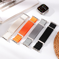 Bracelet de montre réglable en polyester et nylon avec boucle C Alpine Loop Restyle pour Apple Watch Ultra3/2/1 Series 11 10 9 44/45/46/49mm