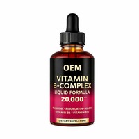 Gouttes liquides énergisantes haute puissance 8 en 1, faciles à prendre, complexe de vitamines B, fabricant OEM