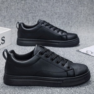 Hong Kong Style Men's Casual Board Shoes Trendy White Single Shoes with Breathable PVC <b>Insole</b> and Mesh Lining Korean Fashion - Product Image 4
