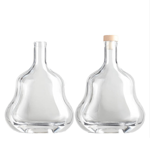 Bouteille de spiritueux, whisky ou brandy en verre blanc épais de 700 ml, personnalisable, avec bouchons, fabriquée en <span class=keywords><strong>France</strong></span>, en vente - Product Image 1
