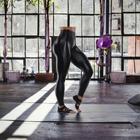 Leggings de yoga pour femmes de haute qualité en cuir véritable, taille haute, élastiques, séchage rapide, extensibles, grandes tailles, longueur intégrale, personnalisables