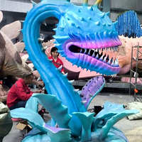 Modèle de fleur morte animatronique personnalisé pour parc à thème, grande figurine végétale d'intérieur, robot IA à vendre