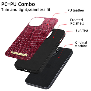 VIETAO Logo personnalisé pour étui de téléphone en cuir PU <span class=keywords><strong>crocodile</strong></span> pour <span class=keywords><strong>iPhone</strong></span> 16 15 Pro Max 14Pro Vente en gros depuis Guangzhou - Product Image 3