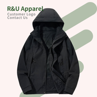 Veste coupe-vent imperméable personnalisée pour homme, veste d'hiver décontractée à capuche pour homme