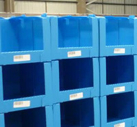 Corex Warehouse Picking Bin Poubelle empilable en plastique Bacs de rangement avant ouverts pour vêtements