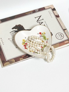 Hot Selling <strong>Ceramic</strong> Heart-Shaped <strong>Jewelry</strong> Tray Elegant <strong>Boxes</strong> for Mother's Day - Product Image 5