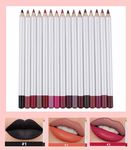 <span class=keywords><strong>Crayon</strong></span> à lèvres mat longue tenue, résistant à l'eau, anti-bavures et anti-transpiration, végétalien, marque privée, couleur foncée, best-seller - Product Image 4