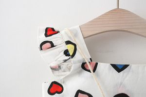 เสื้อผ้าเด็กทารก ชุดเดรสสำหรับเด็กผู้หญิง ชุดเดรสผ้าฝ้ายแขนสั้นพิมพ์ลาย - Product Image 3