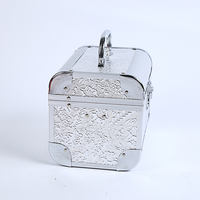 Valise à maquillage en aluminium Butterfly Beauty avec miroir, mini boîte à maquillage, étui à cosmétiques personnalisé