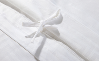 Ensemble de literie de chambre à coucher 100% coton, drap de lit de couleur blanche, taille unique en percale