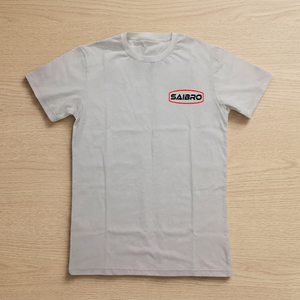 Camiseta SAIBRO para Hombre, Blanca, de Algodón, Manga Corta, Cuello Redondo, Corte Regular, Transpirable, con Logotipo Estampado en la Espalda, Estilo Casual - Product Image 5