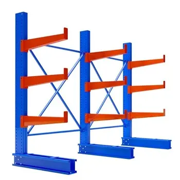 Heavy duty cantilever racks warehouse shelf metal joint for pipe racking system