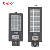 Lampadaire Solaire LED Extérieur Étanche Tout-en-un 100W avec Capteur et Télécommande pour Éclairage Public