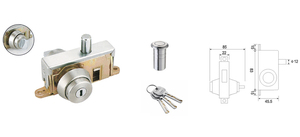 Thiết kế hiện đại cửa nhôm chốt khóa khung một mặt vô hình BOD Mortise Khóa cơ thể với cài đặt dễ dàng - Product Image 2