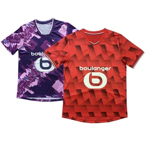 レトロサッカーユニフォーム 2526シーズン ホーム＆アウェイユニフォーム 新2025リール・オリンピック・スポルティング・クラブ サッカーユニフォーム マヨ・ドゥ・フット - Product Image 1