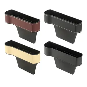 Vendas Diretas Da Fábrica Caixa De Armazenamento Do Carro Pu Couro Diversos Carro Assento Traseiro Organizador Car Seat Gap Filler Organizador