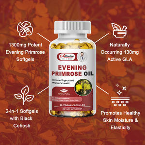 Capsules de gélules d'<span class=keywords><strong>onagre</strong></span> puissantes 1300mg Avantages immunitaires pour les suppléments de santé pour femmes - Product Image 6