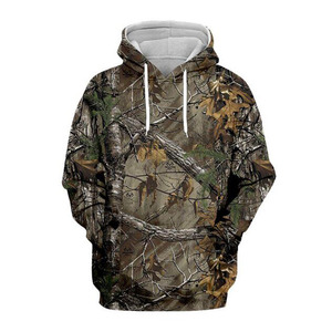 迷彩猎兔长袖连帽3D印花连帽运动衫套衫男子妇女丛林狩猎野生上衣 - Product Image 3