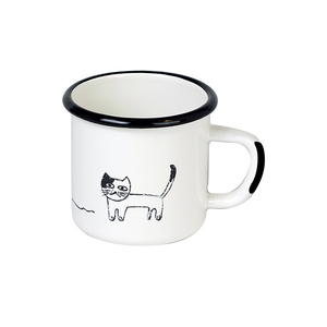 Logo personnalisé 12oz tasse à café émail tasses personnalisées pour le camping et les voyages - Product Image 1