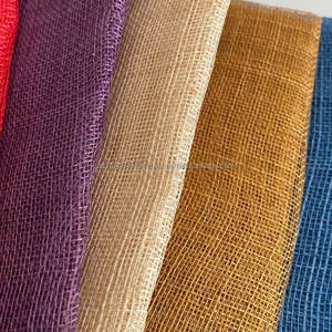 Tela de Sinamay de Color Personalizable, Fibra de Abacá Blanqueada y Endurecida, Tejido a Mano Sostenible, Origen China, Longitud de Fibra de 2-3 cm - Product Image 3