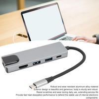 Adaptador Multipuerto VONN Tipo-C a HDMI 5 en 1, Transferencia de Datos Multifunción, Hub 4K HD para Laptop y TV
