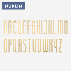 Nurlin 70mm Ottone Dorato No. Targhe in Metallo con Numeri Civici e Lettere che Cambiano Colore per Indirizzi di Appartamenti e Cassette Postali - Product Image 3