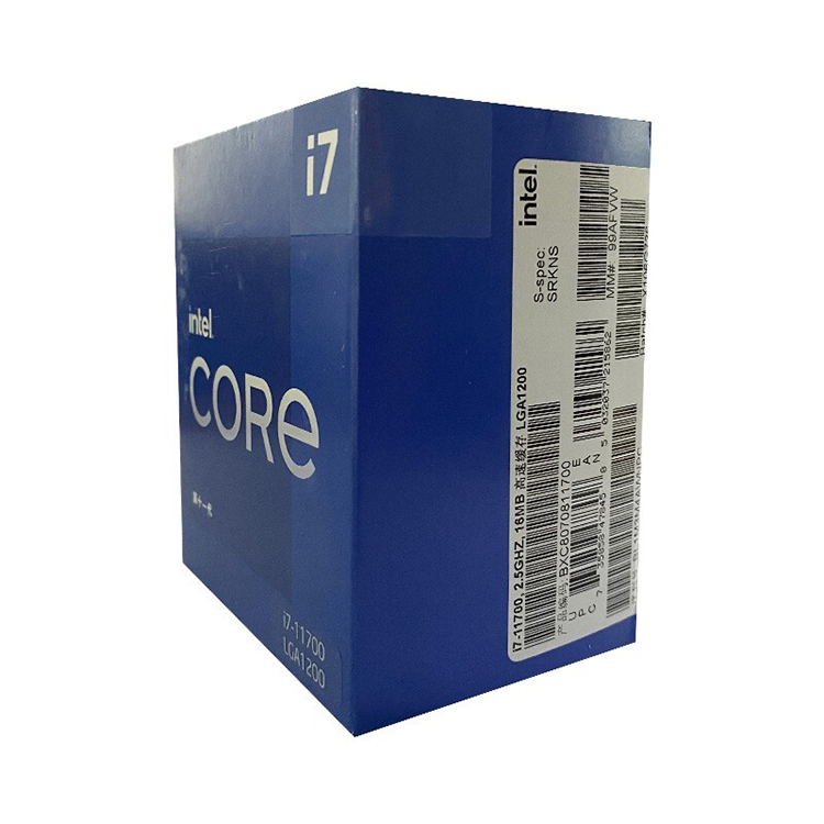 Intel Core i7 11700 Processor, 8 Cores, 4.9 GHz, LGA1200, DDR4