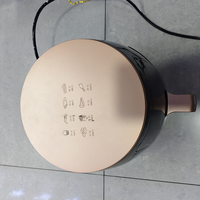 Friteuse à air électrique ronde à panier unique de 5 L à vente chaude avec écran LCD numérique à commande tactile antiadhésif pour appareil de cuisine
