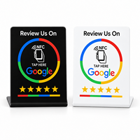 Support de table NFC ZHS NTAG215 pour paiement et avis Google, 13,56 MHz, RFID, étanche, pour entreprises, restaurants, hôtels, commerces de détail