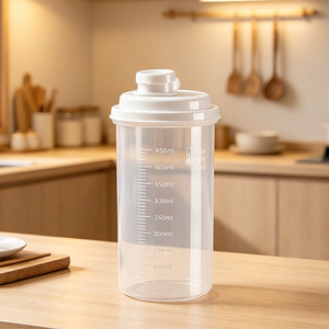 White Sugar Cylinder <b>Storage</b> Jars Brown Sugar Granulated Moisture-Proof Airtight Jars Graduations Plastic Lid <b>Kitchen</b> <b>Storage</b> - Product Image 1