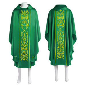Casulla Vintage para Sacerdote, Túnica Bordada, Vestimenta, Capa, Sotana para Mujer, Halloween, Pastor, Celebrante, Monje, Oración - Product Image 2