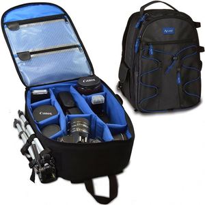 Sac à dos étanche pour appareil photo, sac à dos de photographie antivol avec compartiment pour ordinateur portable de 15,4 pouces, support pour trépied, housse de pluie - Product Image 2