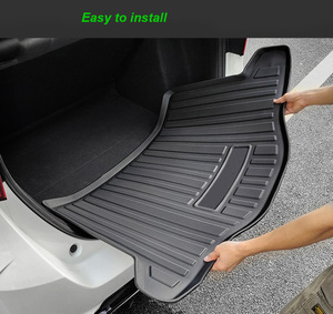 Revestimiento de carga trasero 3D duradero de alta calidad, alfombrilla para maletero, bandeja para maletero de coche, cubierta de suelo para VW <span class=keywords><strong>Caddy</strong></span> 2018-2022 - Product Image 4