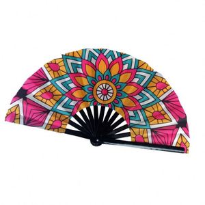 Abanico Plegable Grande de Bambú, Elegante Producto Artesanal de Bambú - Product Image 4