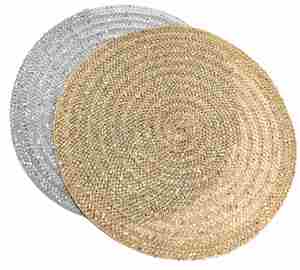 European-style Hollow Circular Solid Color Luxury PVC Bronzing Creative Dining Table Decoration <b>Waterproof</b> Non-slip Thermal Mat - Product Image 1