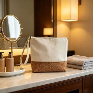 Custom Tote Bag <b>Small</b> Handmade Natural Eco Friendly Cosmetic Pouch for Daily Gift Storage with Logo - Product Image 3