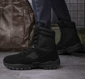 Botas Tácticas Personalizadas para Hombre DF33 AS33-10, Parte Superior de Gamuza Impermeable, Antideslizantes, para Escalada al Aire Libre, con Cremallera, Botas de Desierto - Product Image 4