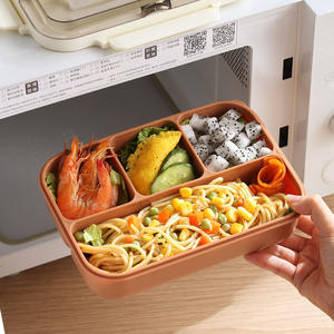 Hot Selling Large Capacity Divided <b>Lunch</b> <b>Box</b> Student Cartoon Panda School <b>Lunch</b> <b>Box</b> Work Microwave Oven Bento <b>Box</b> - Product Image 5