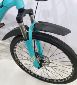 Racing Mountain Downhill Bicicleta Marco de acero 21 velocidades Freno de disco Twist Grip Shifter Suspensión delantera Ruedas de aleación de aluminio - Product Image 3